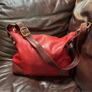 Marino Orlandi Deep Red EUC Shoulder Bag
